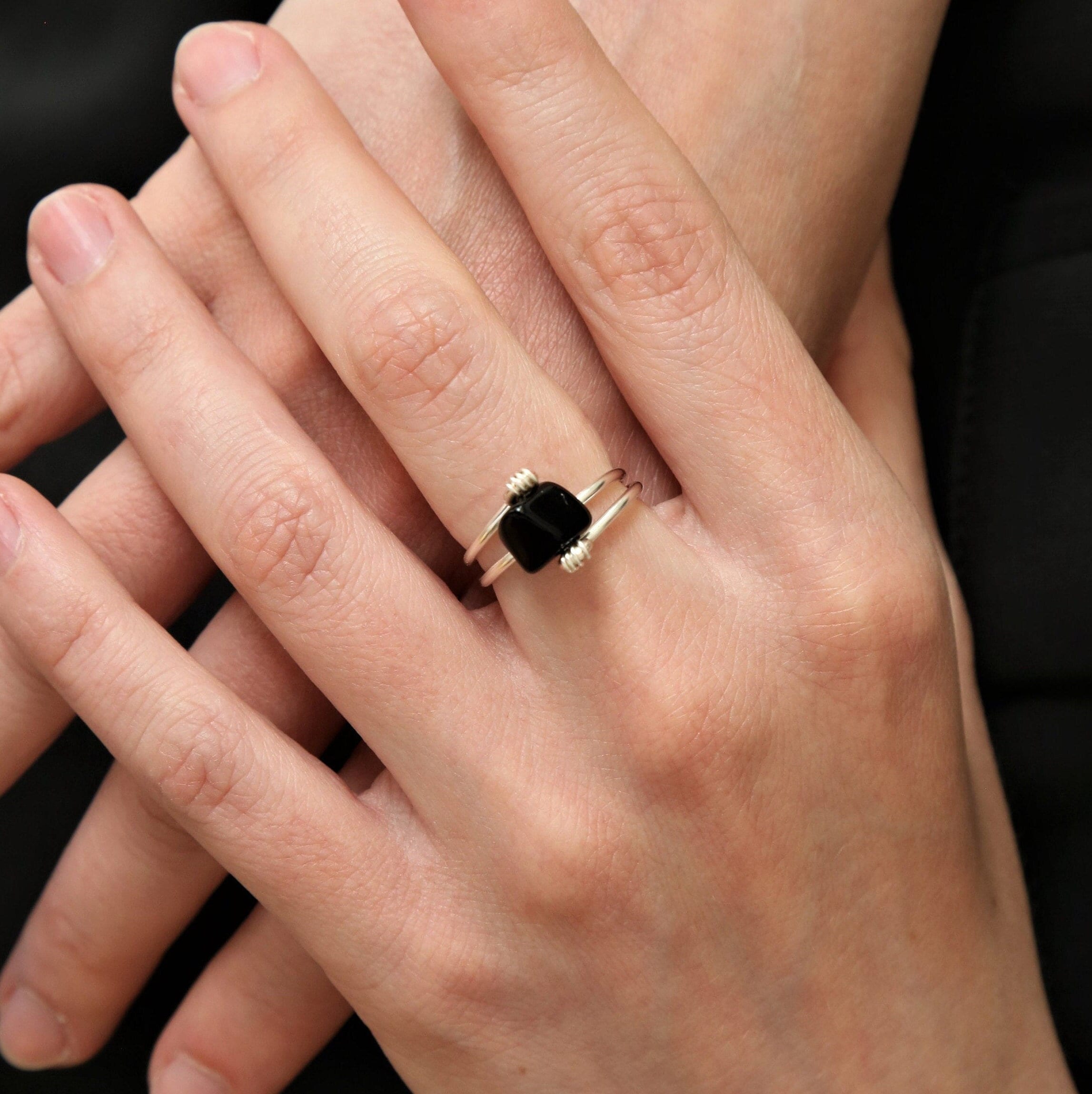 Black Stone Ring