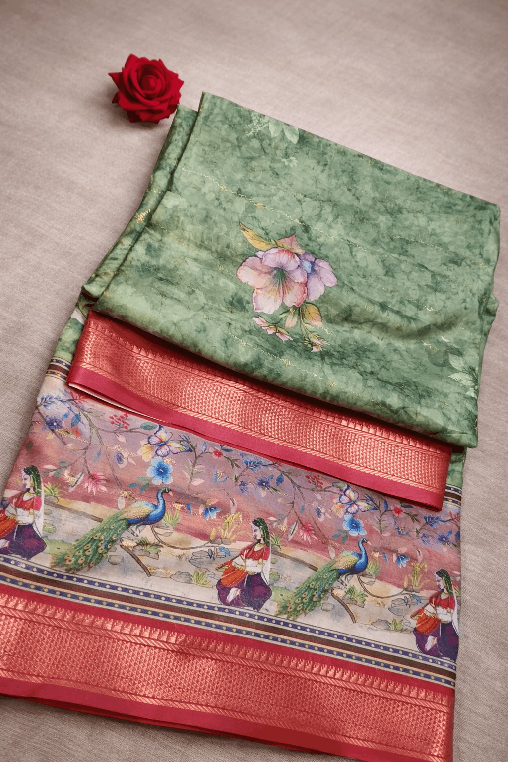Oxford Silk Saree 💚